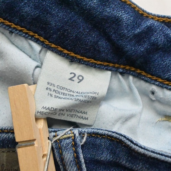 Buckle 29 Stella Mid Rise Ankle Skinny Medium Raw Hem Stretch Denim Womens Jeans - Picture 4 of 7